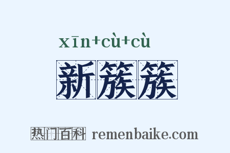 新簇簇是什么意思的图片